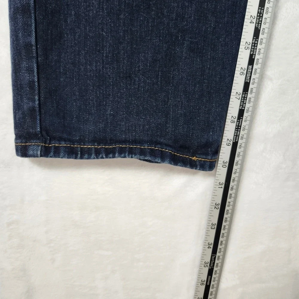 Signature by Levi Strauss Relaxed Jeans Mens 38x30 Dark‎ Wash Excellent Denim